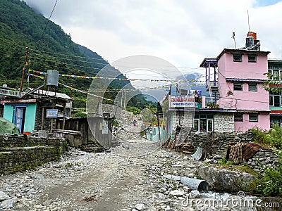 Bagarchhap village - Nepal Editorial Stock Photo