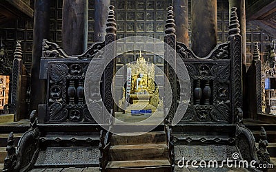 Bagaya Kyaung in Inwa, Myanmar Stock Photo