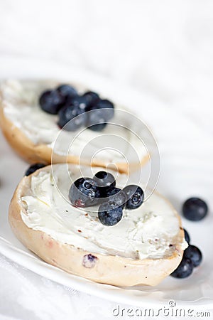 Bagel breakfast Stock Photo