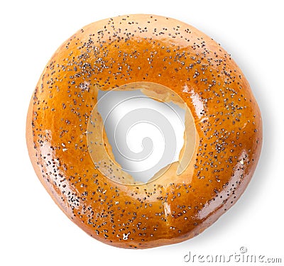 Bagel with poppy seeds Stock Photo