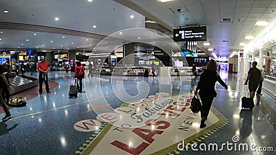 Baggage Claim At An Airport - McCarran International Las Vegas - USA 2017 Stock Video - Video of ...