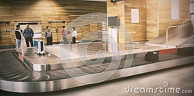 Baggage claim in airport Stock Photo