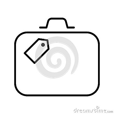 Baggage line icon Vector Illustration