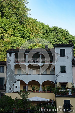 Bagni di Lucca, historic town in Tuscany Stock Photo