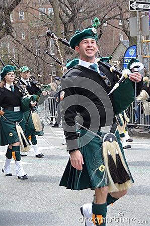 NYC Saint Patrick`s Day Parade Editorial Stock Photo