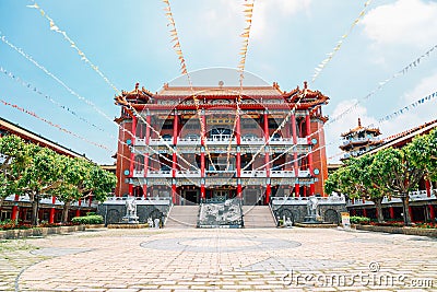 Baguashan Buddha Temple at Bagua Mountain in Changhua, Taiwan Editorial Stock Photo