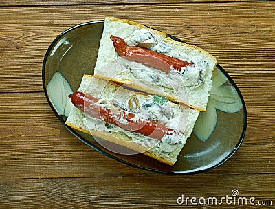 Baguette Franks Stock Photo