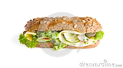 Baguette sandwich Stock Photo