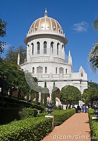 The Bahai shrine of the Bab Editorial Stock Photo