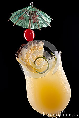 Bahama Mama Cocktail Stock Photo