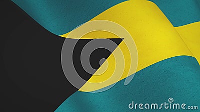 Bahamas Background Flag Waving Fabric Ensign - Seamless Loop Animation  Video Stock Video - Video of abstract, closeup: 181628783