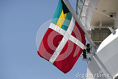 Bahamas Flag Stock Photo