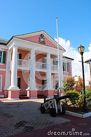 Bahamas Senate building Editorial Stock Photo