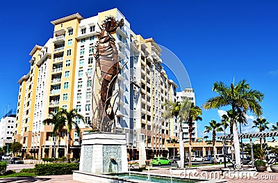 Bahia Urbana - Waterfront Park in Old San Juan Editorial Stock Photo