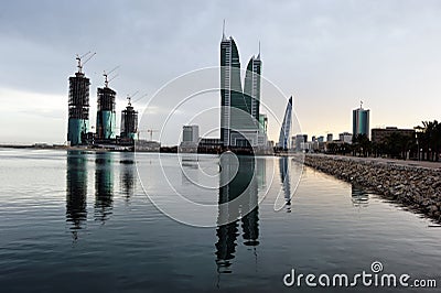 Bahrain Financial Harbour Stock Photo