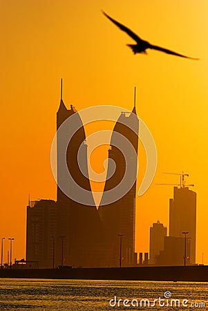 Bahrain Financial Harbour Stock Photo