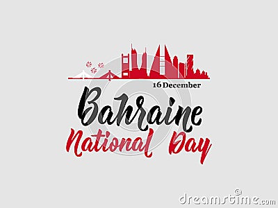Bahrain National Day Background. National Day Poster or Banner Stock Photo