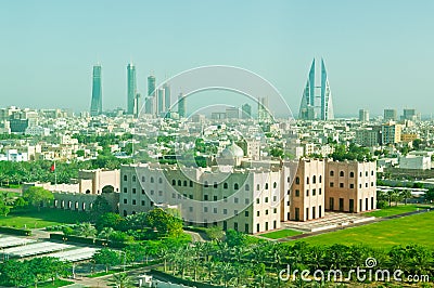 Bahrain Skyline Stock Photo