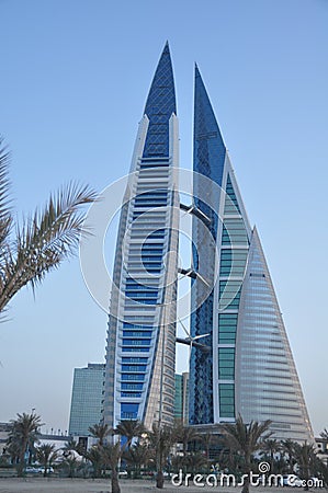 Bahrain World Trade Center Editorial Stock Photo