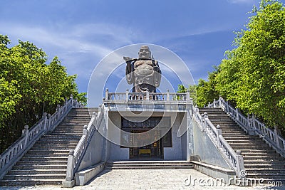 Bai Dinh Pagoda - a large and beautiful temple complex in Ninh Binh, Stock Photo