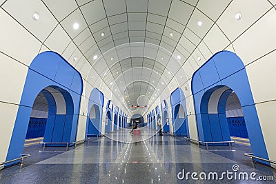Baikonur metro station in Almaty, Kazakhstan Editorial Stock Photo