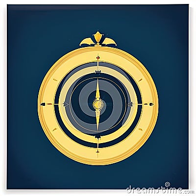 Bailiff Print Design Style. Generative AI. Stock Photo