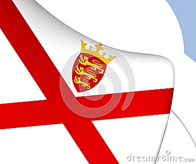 Bailiwick of Jersey Flag Stock Photo