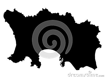 Bailiwick Of Jersey Map Silhouette Vector | CartoonDealer.com #175842600