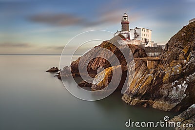 beautiful Baily Lighthouse, Howth.Ireland Dublin Stock Photo