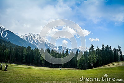 Baisaran Valley, Jammu and Kashmir, India Stock Photo