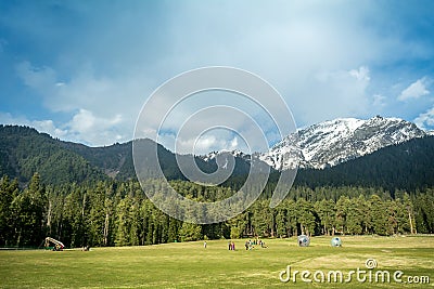 Baisaran valley, Jammu and Kashmir, India Stock Photo