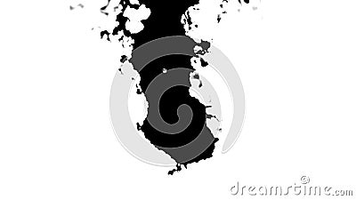 Baisse d'encre avec un écoulement organique illustration de vecteur Baisse d'encre avec un écoulement organique illustration de vecteur