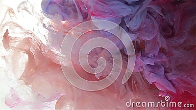 Baisse d'encre de couleur dans l'eau diffusion bleu-clair, cyan, rouge, violette de couleur banque de vidéos Baisse d'encre de couleur dans l'eau diffusion bleu-clair, cyan, rouge, violette de couleur banque de vidéos