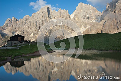 Baita Segantini Stock Photo