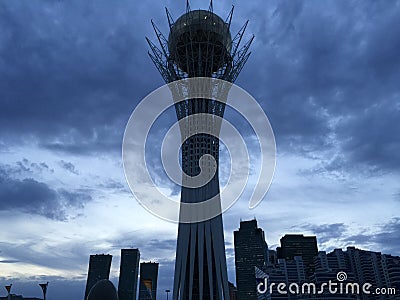 The Baiterek Tower Editorial Stock Photo