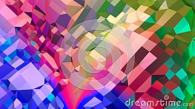 Baixa superfície 3D poli simples abstrata do vermelho azul como o fundo do CG Baixo fundo poli geométrico macio do movimento com ilustração stock Baixa superfície 3D poli simples abstrata do vermelho azul como o fundo do CG Baixo fundo poli geométrico macio do movimento com ilustração stock