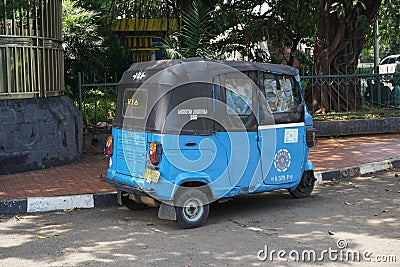 Bajaj bajai old public transportation in jakarta indonesia Editorial Stock Photo