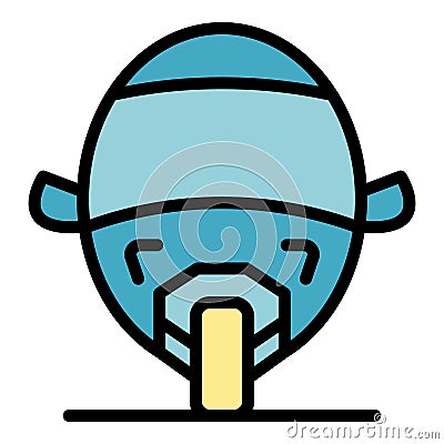 Bajaj tricycle icon vector flat Vector Illustration