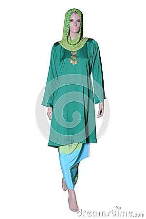 Baju Kurung Stock Photo