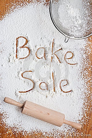 Bake Sale Poster Stock Photo