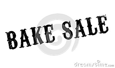 Bake Sale rubber stamp Stock Photo