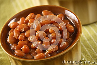 Baked beans Stock Photo