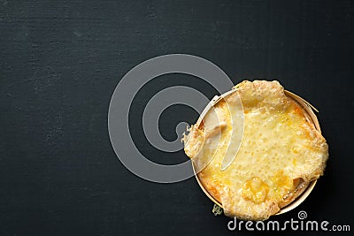Baked Camembert Chesse Stock Photo
