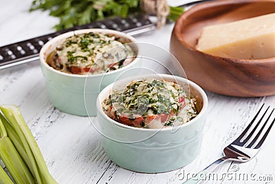 Baked cheese Stock Photo