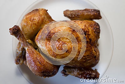 Baked chicken Stock Photo