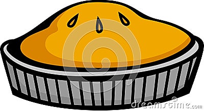 baked pie vector illustration Vector Illustration