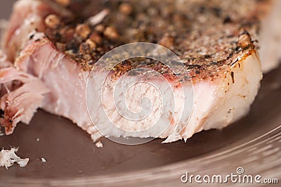 Baked Pork meat Stock Photo