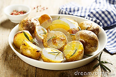 Baked potatoes Stock Photo