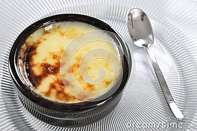 Baked Rice Pudding Stock Photo