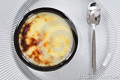 Baked Rice Pudding Stock Photo